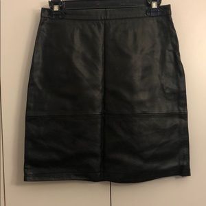 French Connection leather skirt